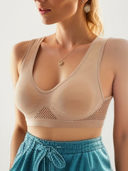 3pcs Hollow Out Sports Bra High Stretch Yoga Fitness Bra