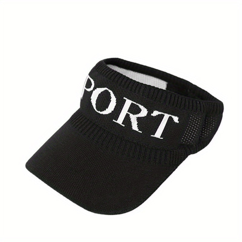 Unisex Sports Sun Visor Hat Knitted Mesh Lightweight Sun Hat