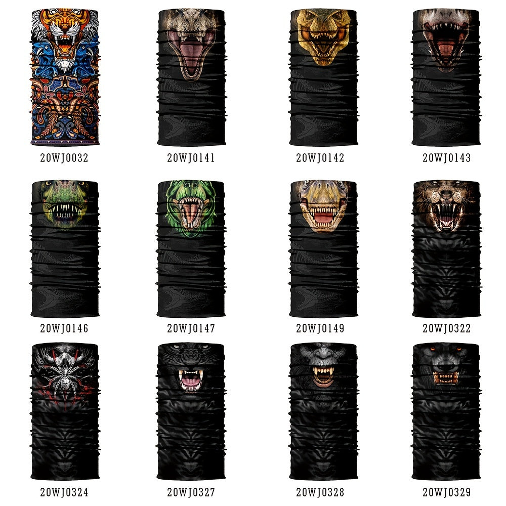 5pcs Random Pattern Suncreen Balaclava for Outdoor Cycling Climbing