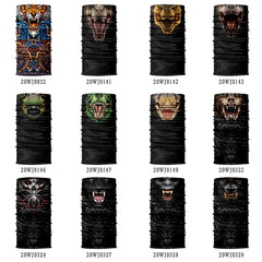 5pcs Random Pattern Suncreen Balaclava for Outdoor Cycling Climbing