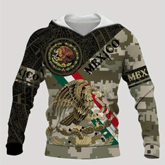 Men's Eagle Pattern Hooded Sweatshirt Street Style Sports Hoodie