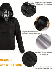 2pcs Sauna Sweat Sports Set Zipper Sweat Hoodie & Sweat Pants Suit