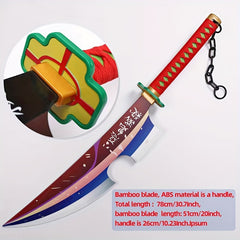 Bamboo Wooden Samurai Sword Anime Samurai Sword for Cosplay and Roleplaying
