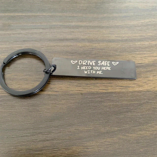 Metal Drive Safe Keychain - Ideal Gift for Him