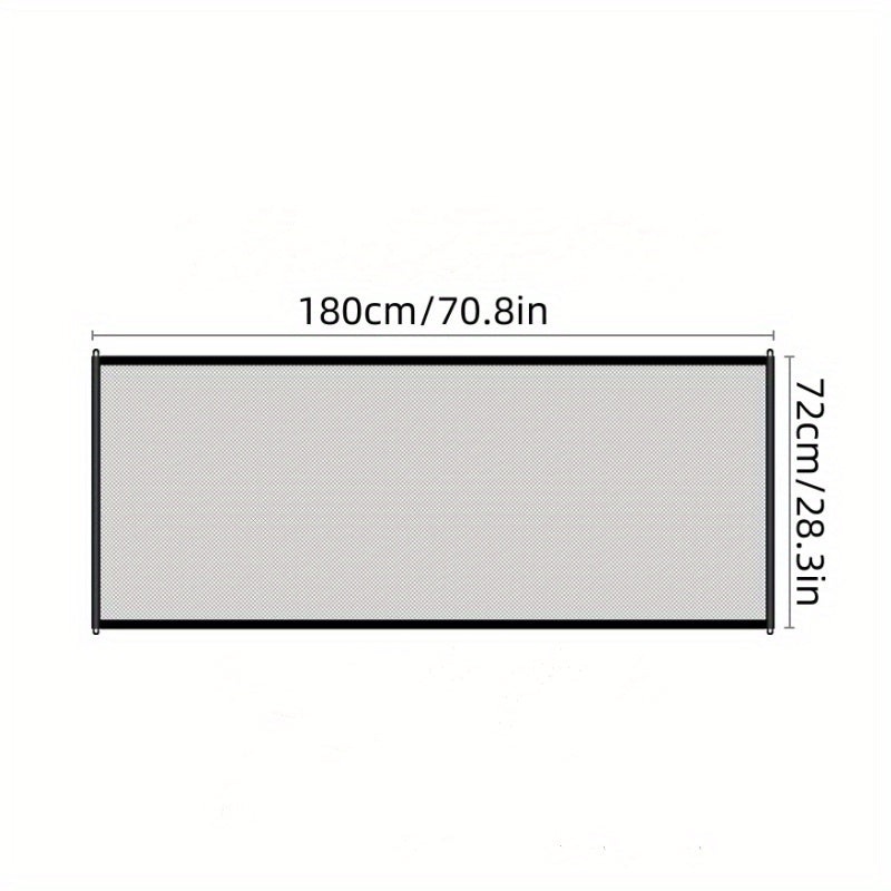 Retractable Mesh Pet Gate for Stairway Doorway Hallway Easy Install