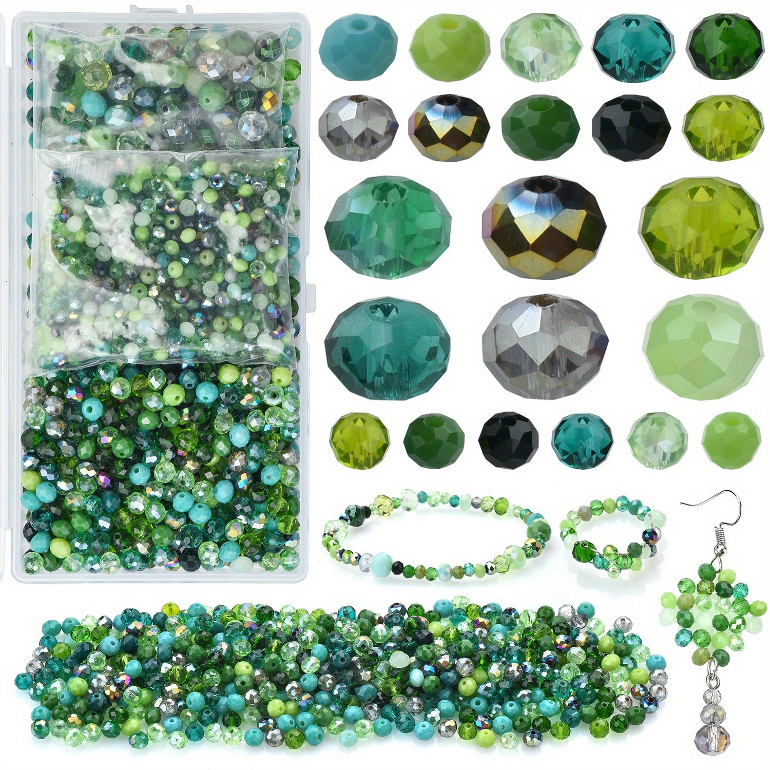 Glass Beads Accessories Set for Jewelry Making