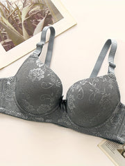 Lace Push Up Bra Comfy & Breathable Intimates Women's Lingerie