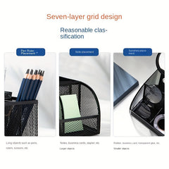 Functional Mesh Pen Holder Desktop Office Supplies
