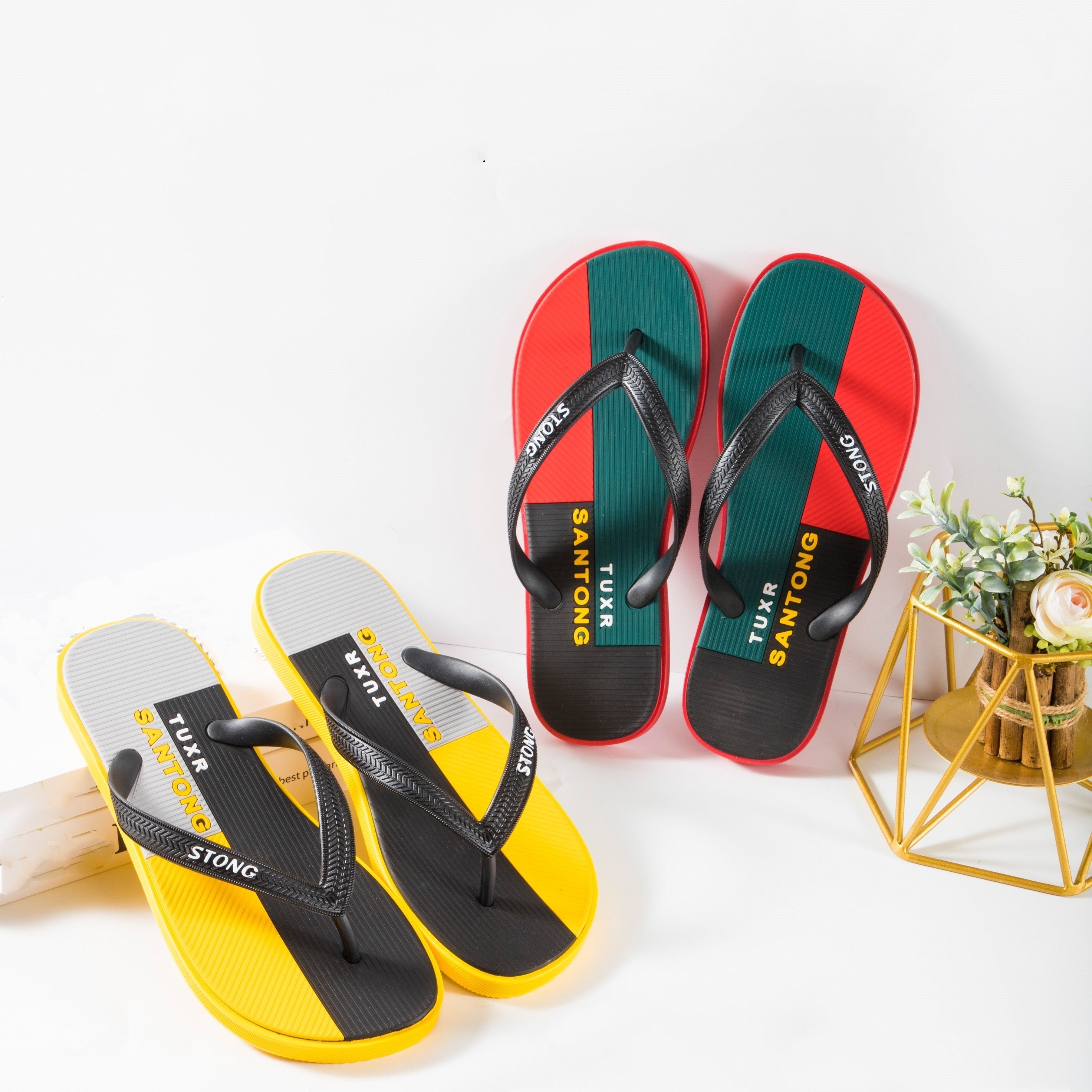 Men's Lightweight Non Slip Thong Sandals for Beach Summer