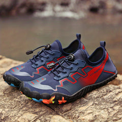 Men's Outdoor Water Shoes with Lace Buckle, Lightweight Aqua Socks for Hiking
