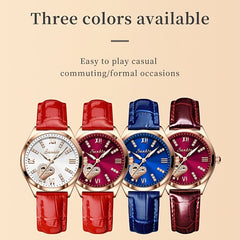 LIGE Girl's Love Dial Youth Gift Watch Life Waterproof Female Student