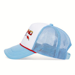 Retro Mesh Summer Baseball Cap Adjustable Peaked Hat for Men