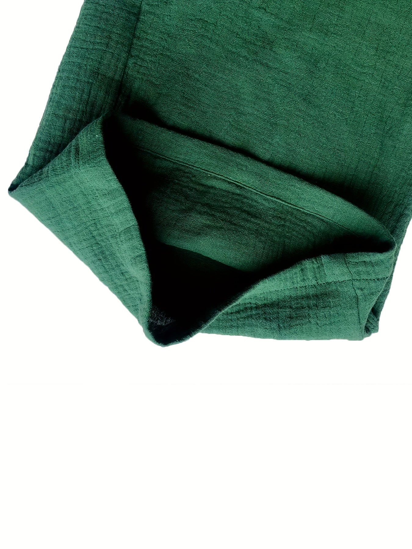 Elastic Waist Wide Leg Pants Casual Pocket Loose Pants