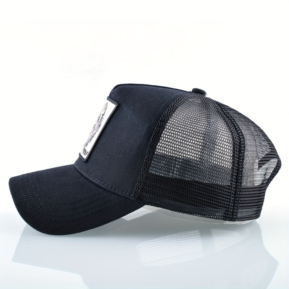 Animal Embroidered Baseball Cap for Men