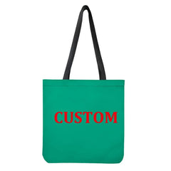 Customized Logo Linen Shoulder Bags Personalized Canvas Tote Handbag