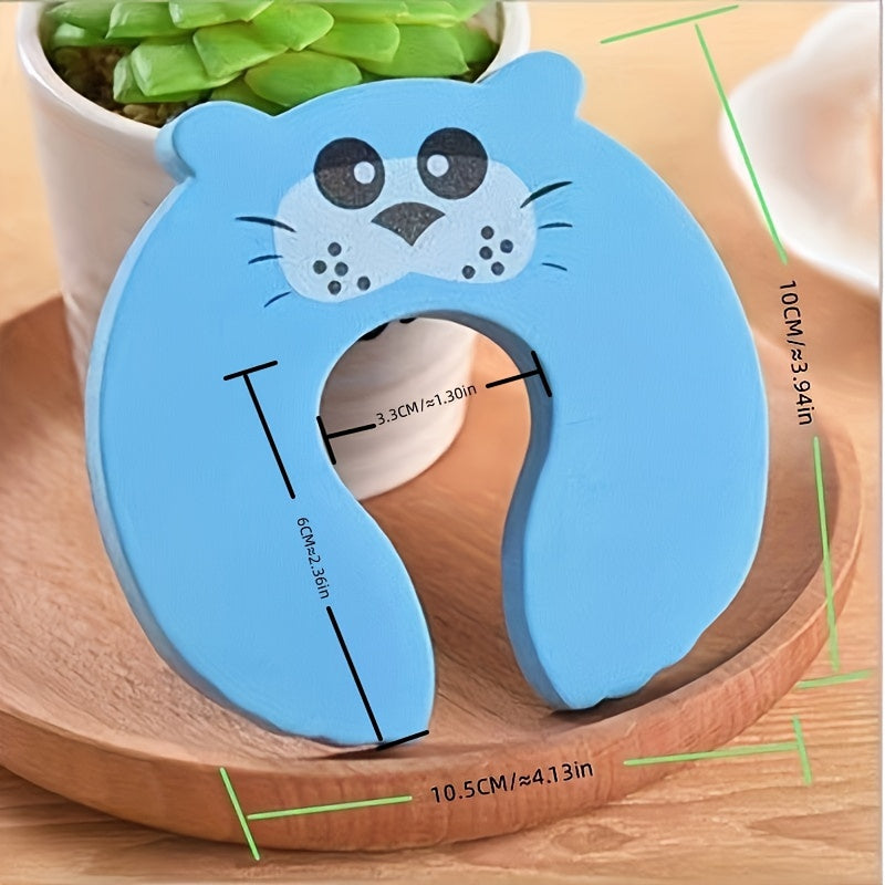5pcs Cartoon Anti-pinch Door Stop Safety Child Collision Prevention