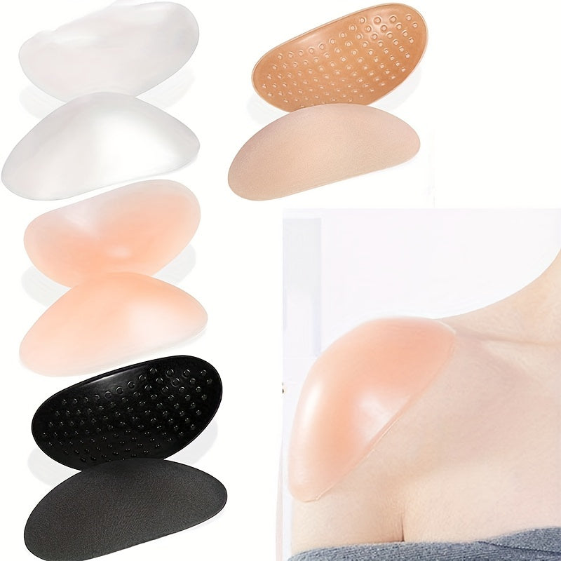 Invisible Silicone Shoulder Pads Soft Non slip Self adhesive Bra Strap Cushions