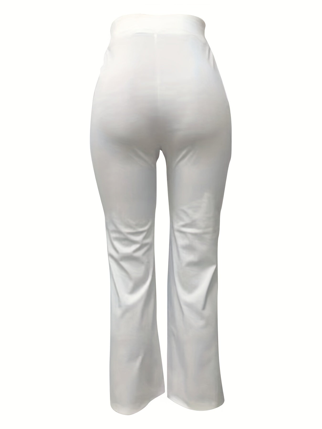 Tie Front High Waist Wide Leg Pants