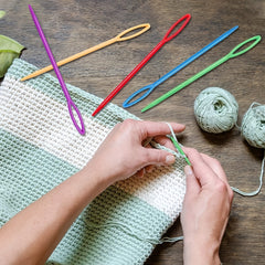 25pcs Large Eye Plastic Needles - Yarn Needles - Tapestry Needles