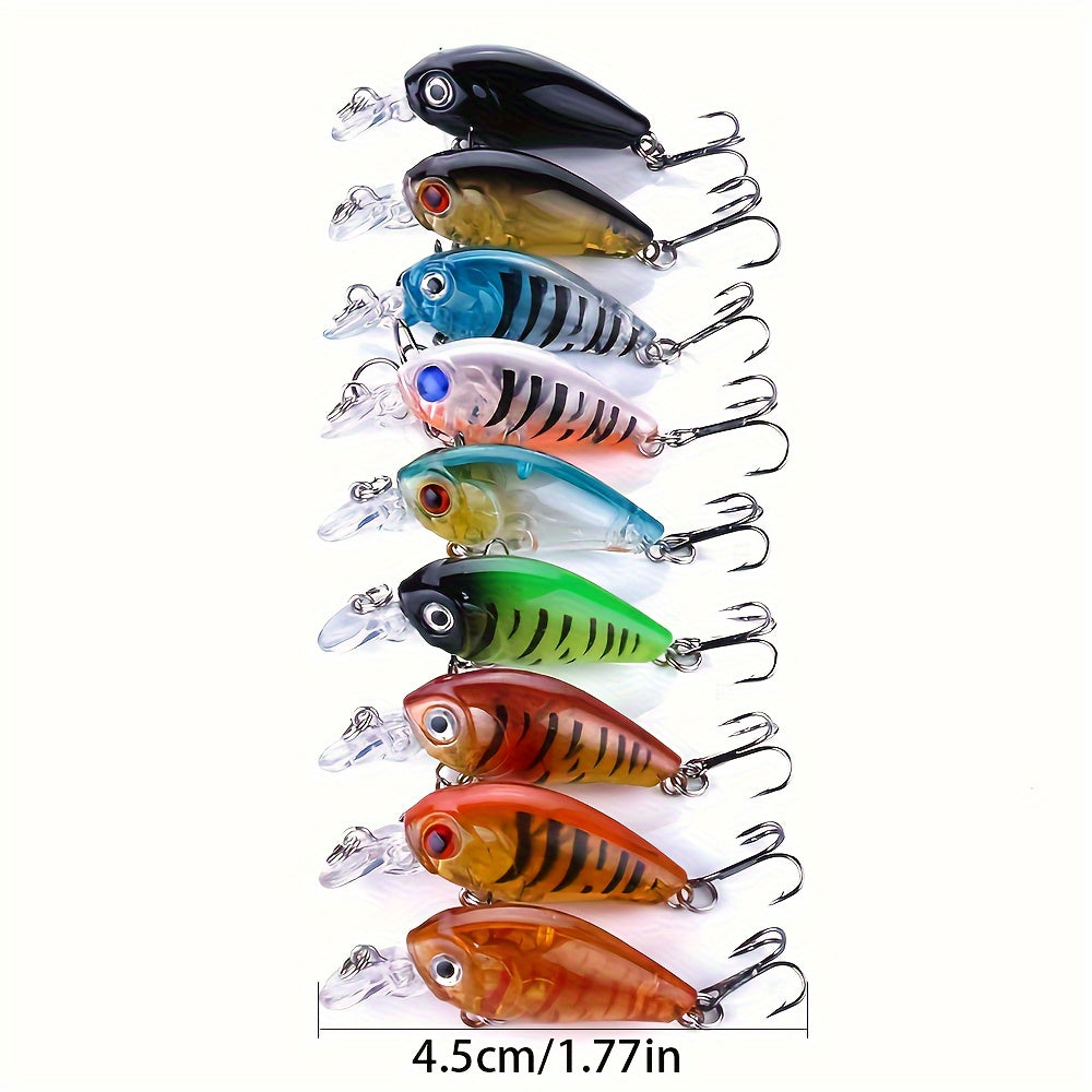 9pcs 4 Swinging Bait for Outdoor Fishing Freshwater Saltwater Realistic Movement
