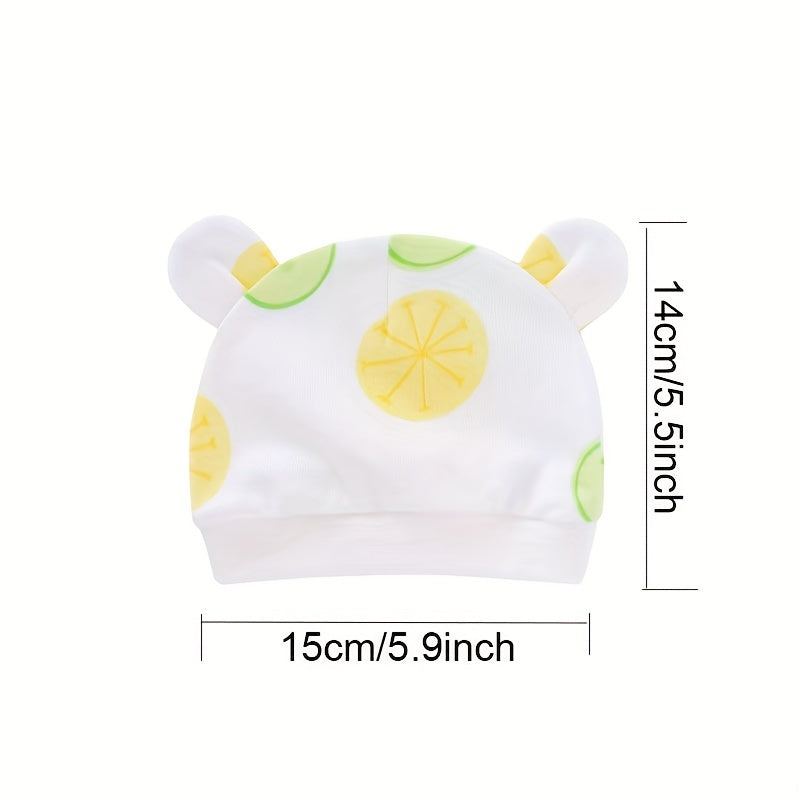 Cartoon Bear Ears Hat for Newborn Baby Girls and Boys