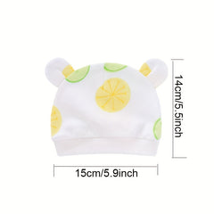 Cartoon Bear Ears Hat for Newborn Baby Girls and Boys
