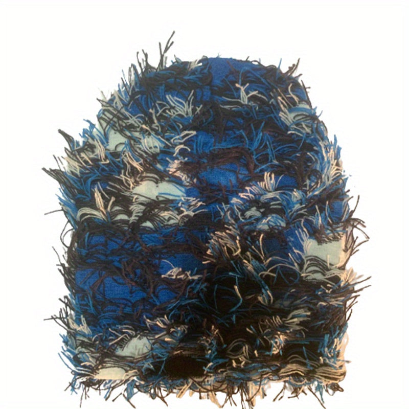 Fashionable Camo Windproof Knitted Beanie Hat for Men and Women