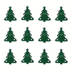 12pcs Felt Christmas Tableware Holder Xmas Tree Snowflake Fork Spoon Organizer