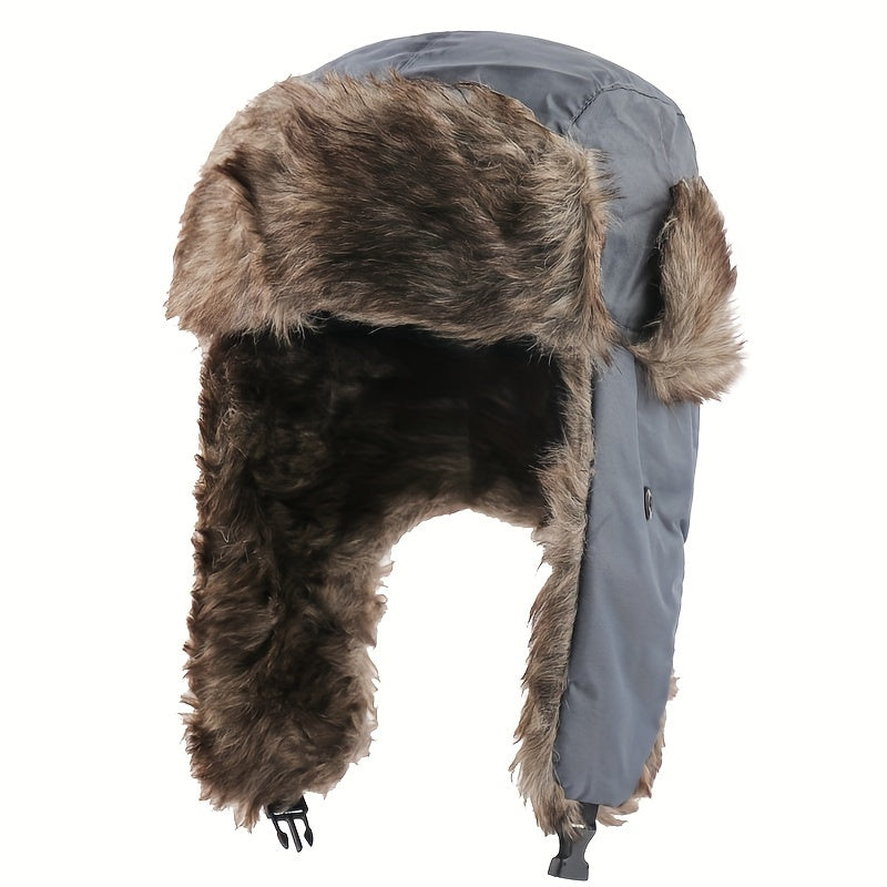 Winter Trapper Hat Waterproof Windproof Warm Hat With Ear Flaps