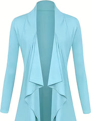 Open Front Long Sleeve Cardigan