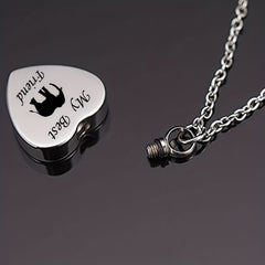 Pet Memorial Necklace Heart Pendant for Beloved Dogs and Cats