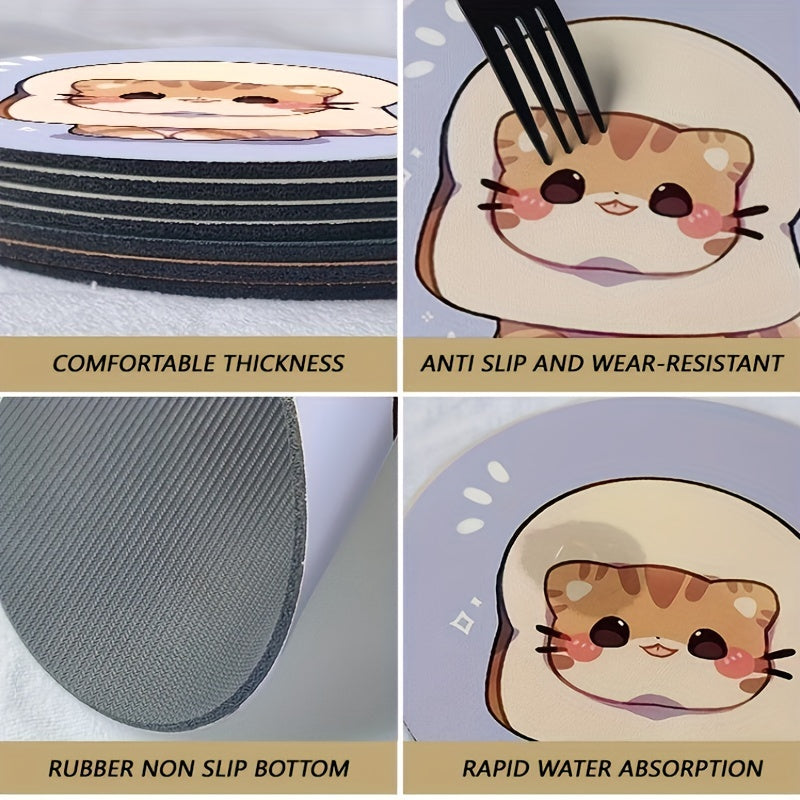 Small Portable Cartoon Mouse Pad