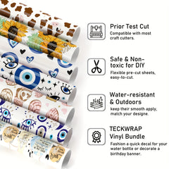 3D Eye UV DTF Transfer Sticker For 16 OZ Glass Cups DIY Wrapping Bottle Sticker