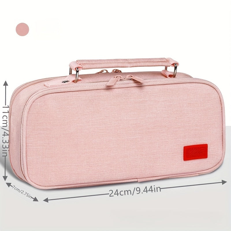 Large Capacity Pencil Case Double Zipper Pencil Box