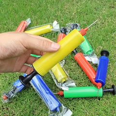 1pc Mini Hand Push Ball Pump Plastic Manual Inflator for Parties Random