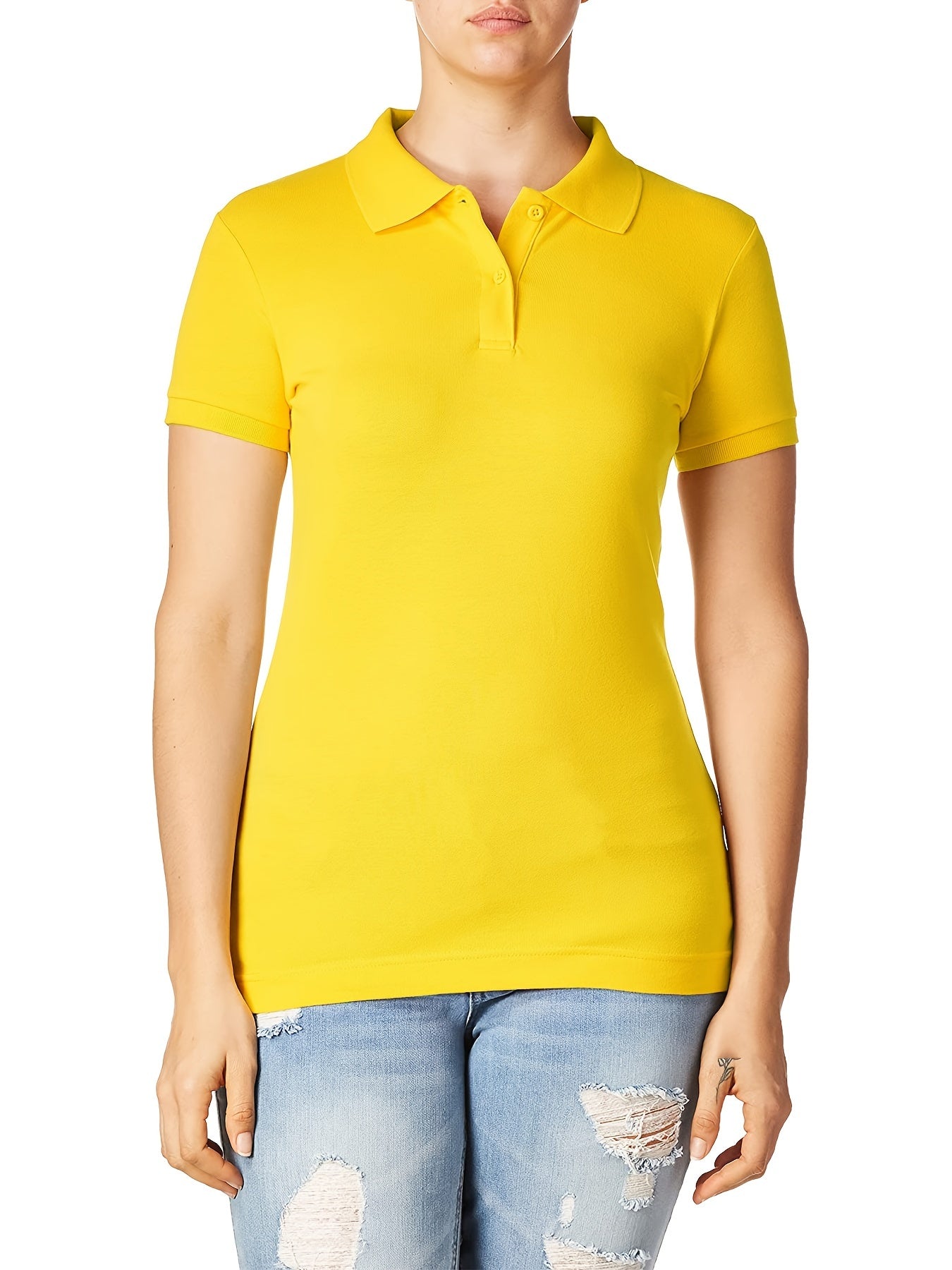 Women's Slapel Golf Sports Outdoor Short Sleeved POLO Shirt