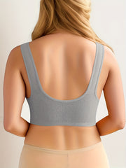 Front Buckle Wireless Bra Comfy Push Up Bra Women's Lingerie
