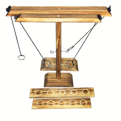 Hook And Ring Game - Wooden Ring Toss Set For Bars & Home Parties