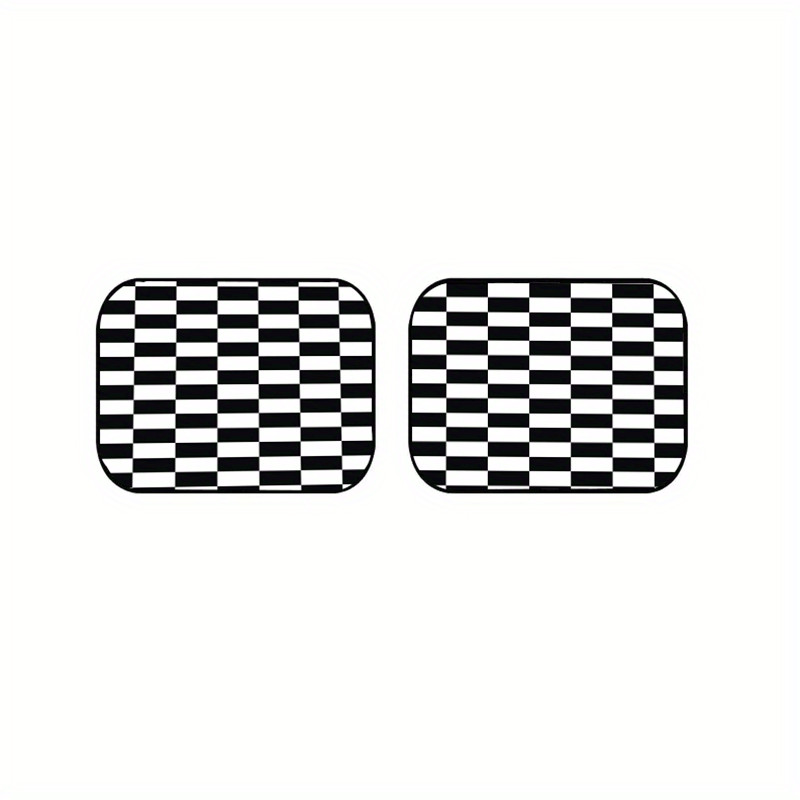 Checkerboard Car Foot Pad Cover - Upgrade Your Interior Style