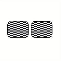 Checkerboard Car Foot Pad Cover - Upgrade Your Interior Style
