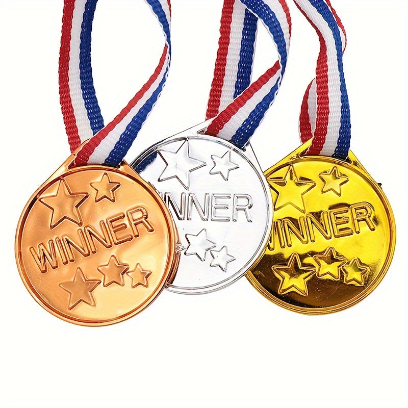 1pc Plastic Winners Medals Sports Party Prize Awards Medals