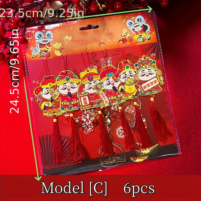 Wedding Character 3D Decorations 6pcs Pack