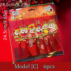 Wedding Character 3D Decorations 6pcs Pack