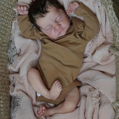 19inch Reborn Baby Doll Lifelike Soft Touch Hand Painted Sleeping Baby Art Doll