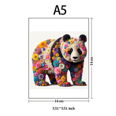 Challenging Giant Panda Floral Accent 1000-Piece Jigsaw Puzzle