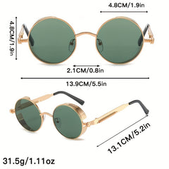 Steampunk Round Sunglasses UV400 Sun Shades