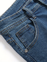 Classic Slim Fit Jeans Mens Casual High Stretch Denim Pants