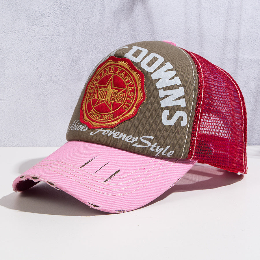 Summer Sunscreen Baseball Cap Men's Breathable Beach Peaked Cap