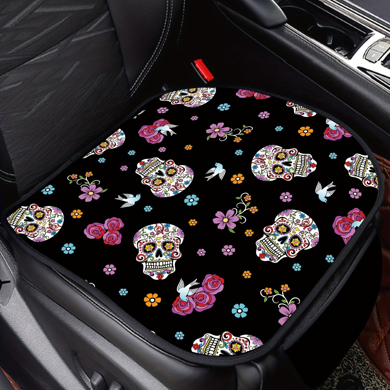 Leopard Printed Car Seat Cushion Set