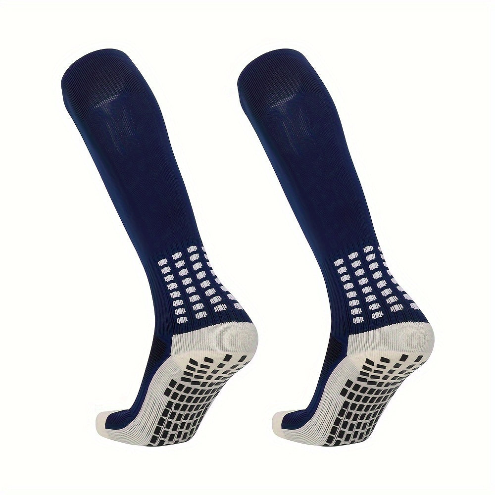 Men's Soccer Socks Non slip Grip Football Crew Socks